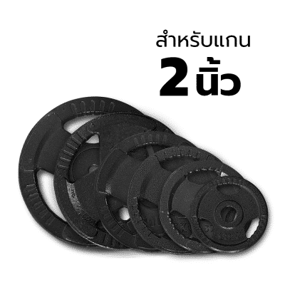 ชุดแผ่นน้ำหนักเหล็ก แกน 2 นิ้ว