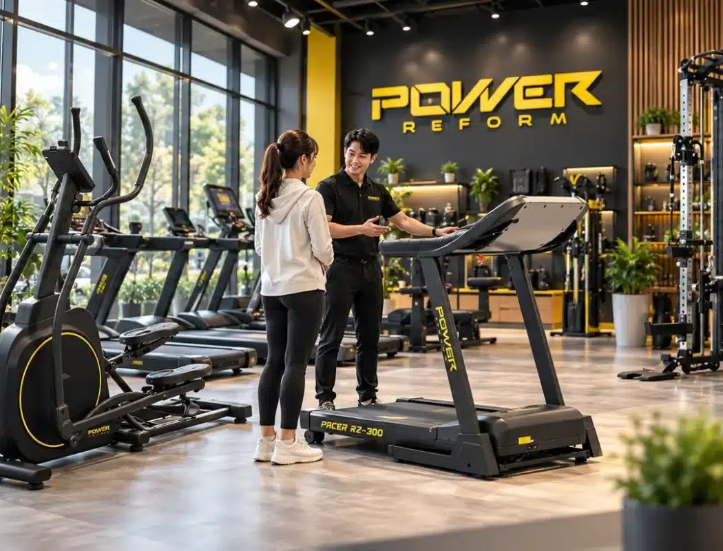 โชว์รูม POWER REFORM ทดลองลู่วิ่งไฟฟ้าและเครื่องออกกำลังกายพร้อมผู้เชี่ยวชาญให้คำปรึกษา